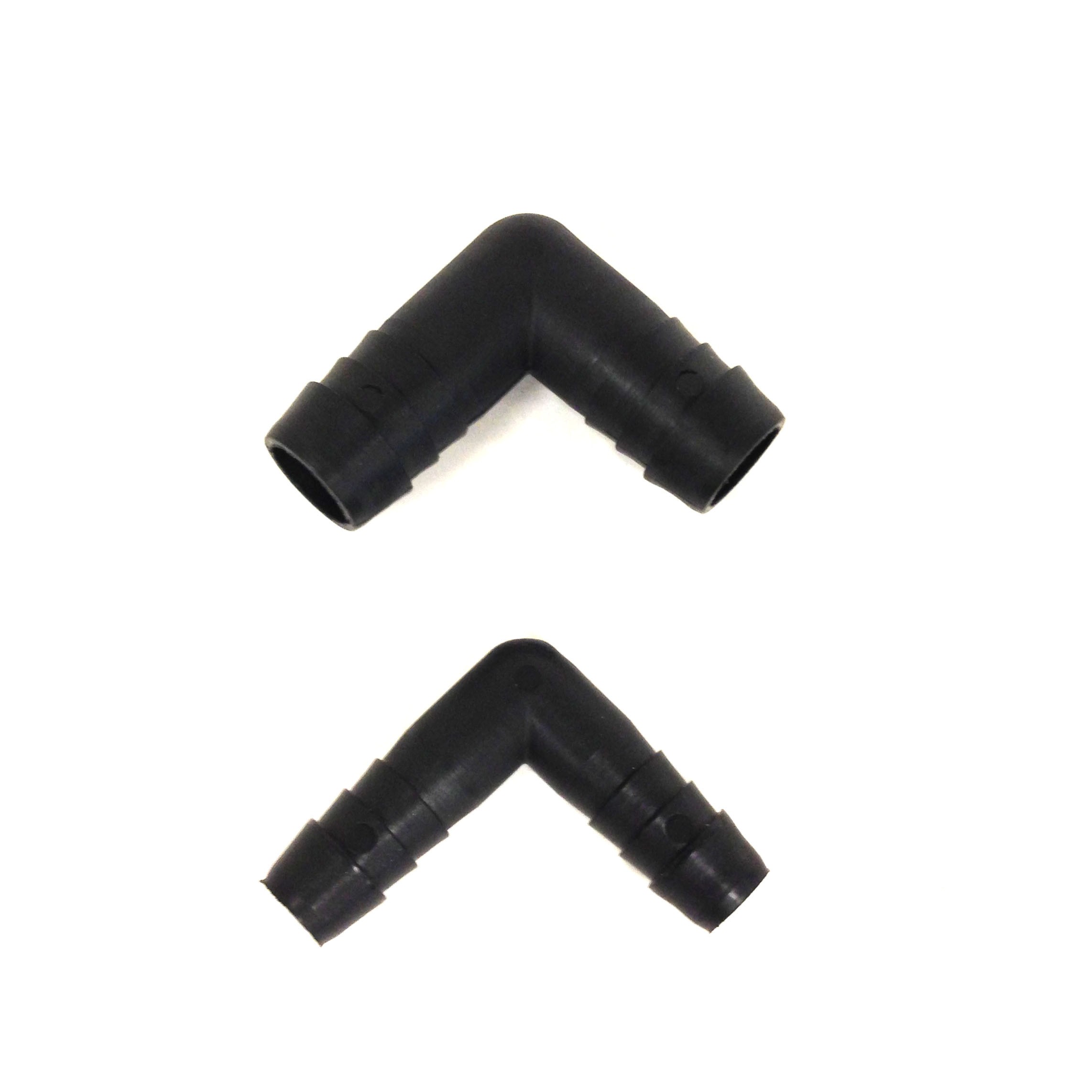 Curved hose adapters